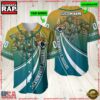 Personalized Name And Number Jacksonville Jaguars NFL Mascot Football Baseball Jersey Shirt