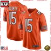 Rome Odunze Orange Chicago Bears Alternate Game Football Jersey Shirt 2 Rome Odunze Orange Chicago Bears Alternate Game Football Jersey
