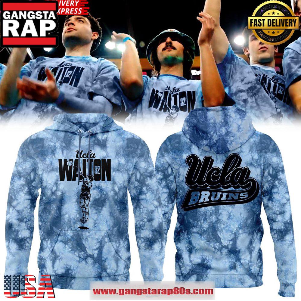 UCLA Men’s Basketball Bill Walton Tie-Dye All Over Print Hoodie