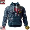 Arizona Cardinals Navy Camo Veteran Hoodie