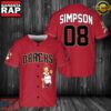 Arizona Diamondbacks MLB Simpson Baseball Jersey