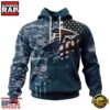 Atlanta Falcons Navy Camo Veteran Hoodie