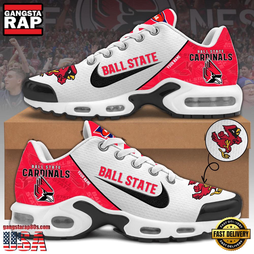 Ball State Football Mascot Symbol Custom Air Max Plus Shoes