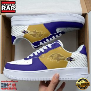 Baltimore Ravens Basic Pattern Football NFL Team Air Force 1 Shoes