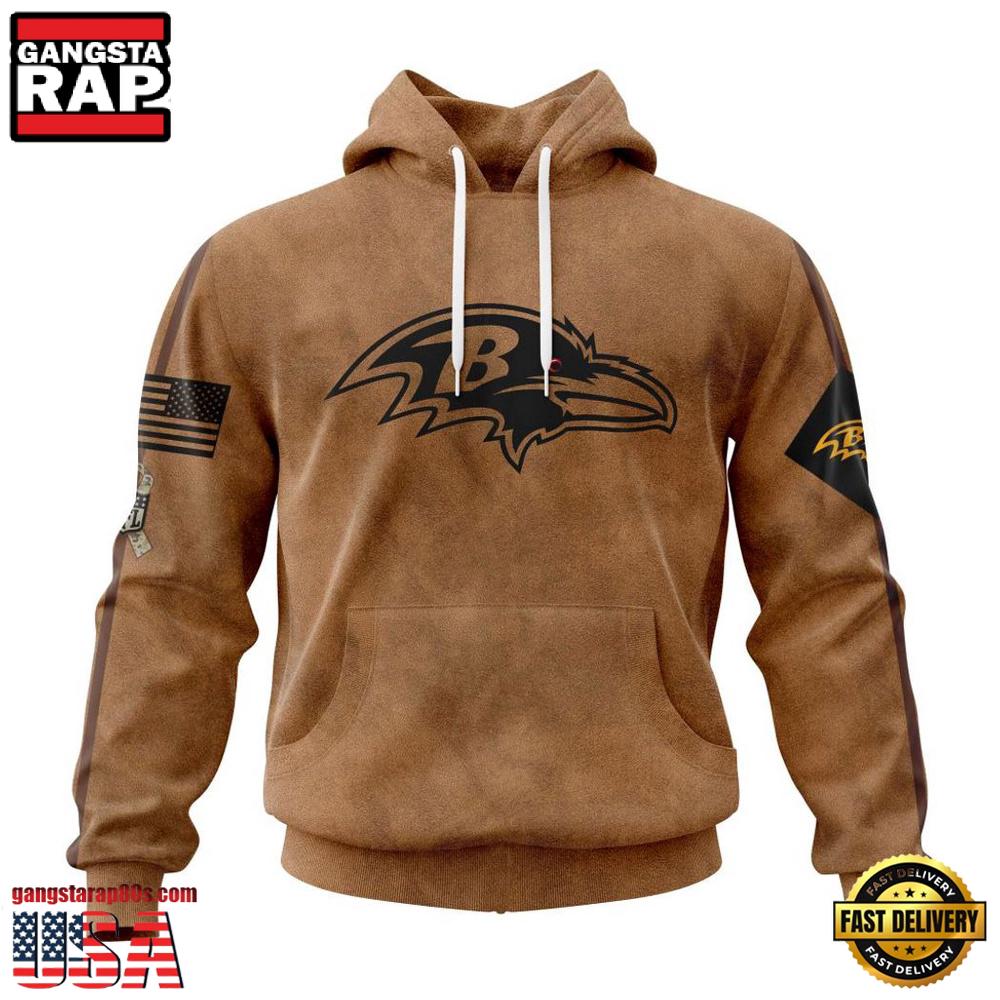 Baltimore Ravens Salute To Service For Veterans Day Hoodie