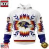 NFL Baltimore Ravens Special Native Pattern All Over Print Hoodie 4 Baltimore Ravens Special Native Pattern Hoodie