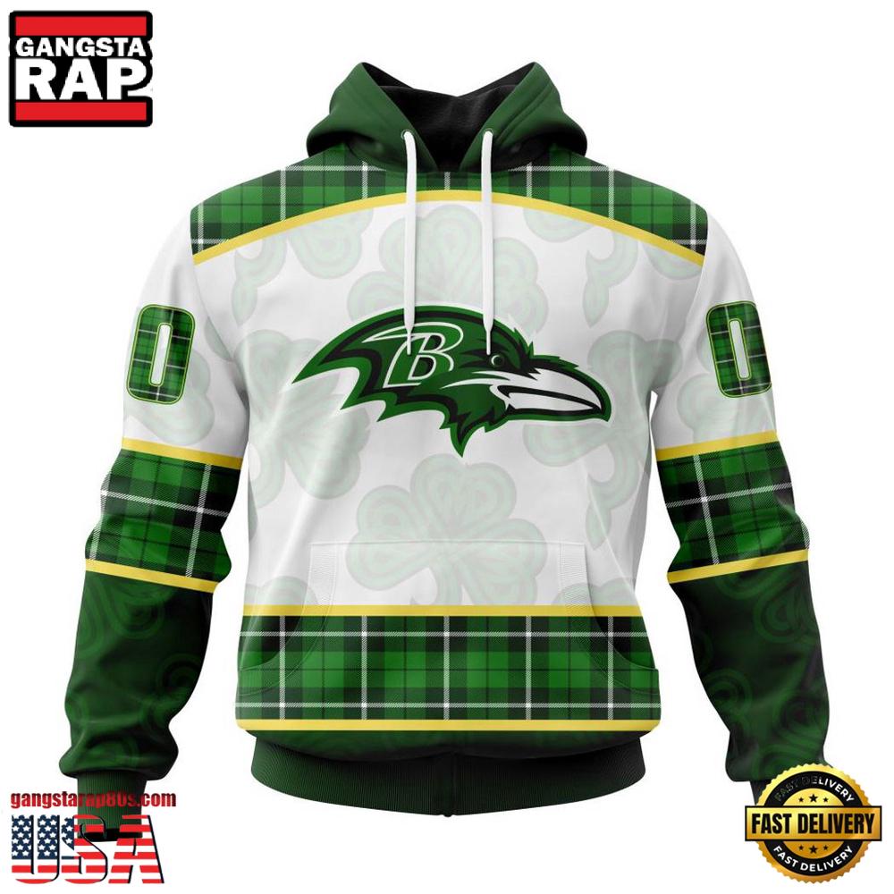 Baltimore Ravens St. Patricks Day Hoodie