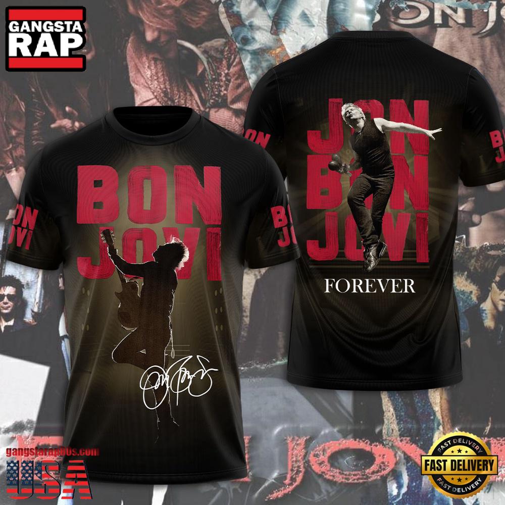 Bon Jovi Concert Memorabilia Graphic T-Shirt