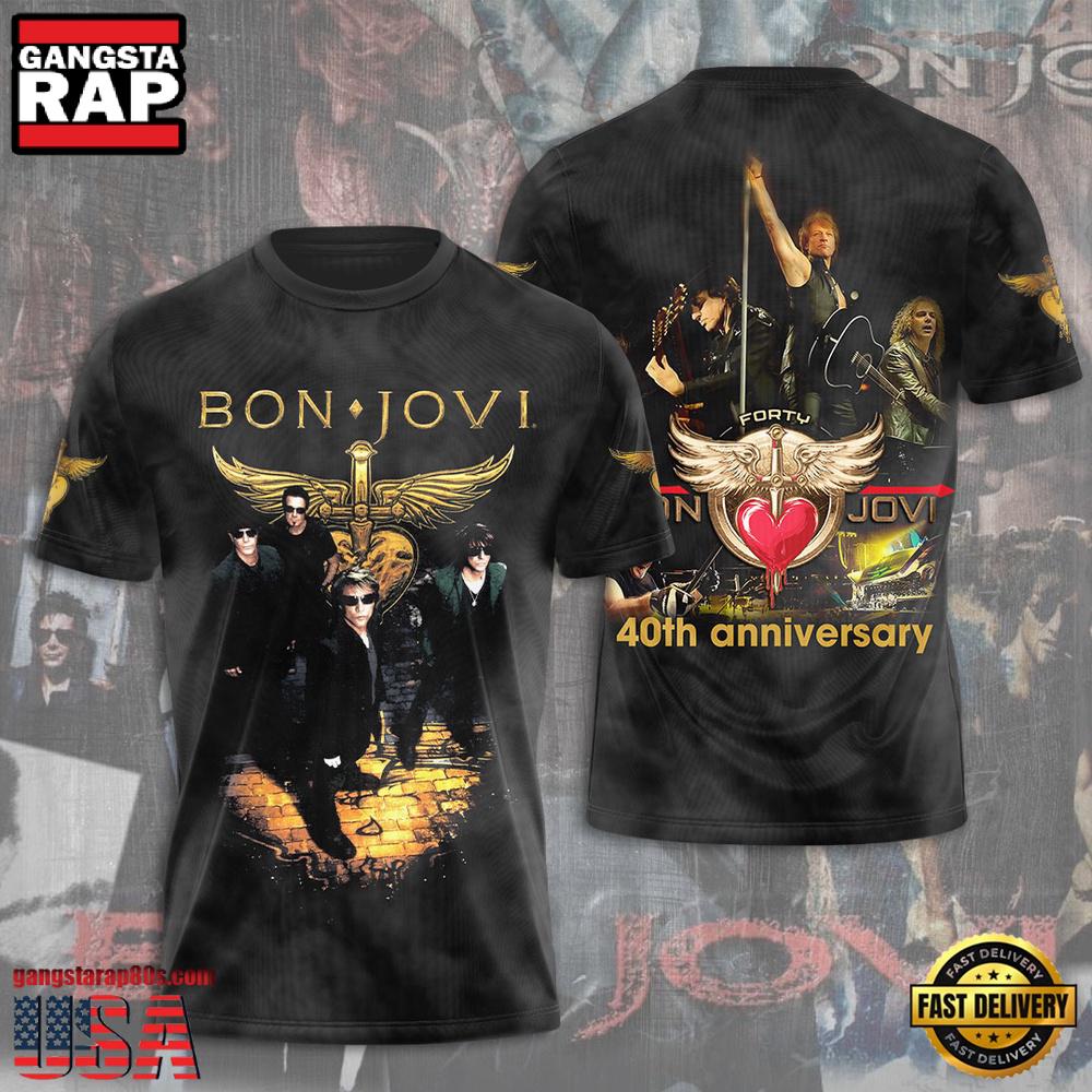 Bon Jovi Forty anniversary T-Shirt