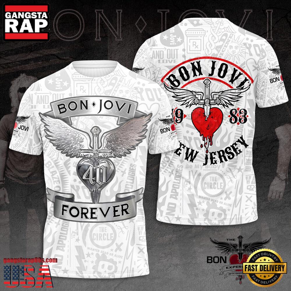 Bon Jovi New Jersey Timeless Rock Legends T-Shirt