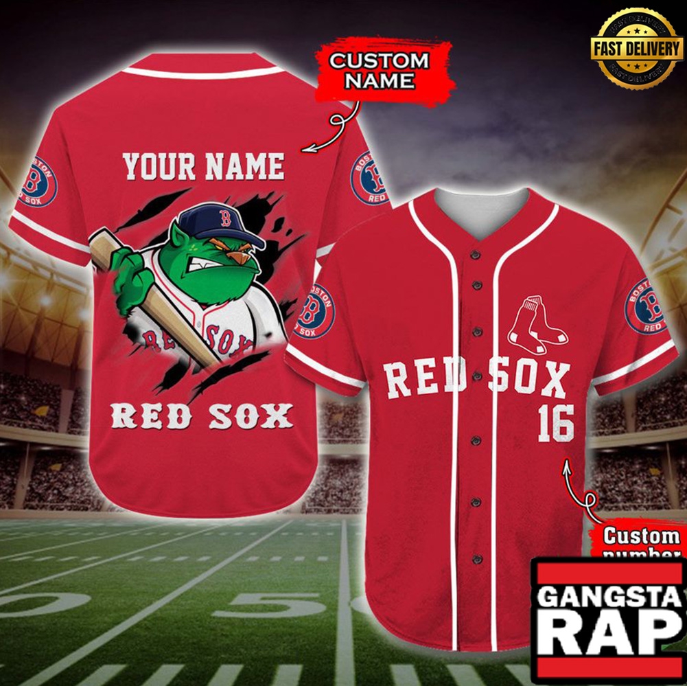 Boston Red Sox Baseball Jersey MLB Custom Name Number - MLB Fan Gifts Boston Red Sox Baseball Jersey MLB Custom Name Number - MLB Fan Gifts