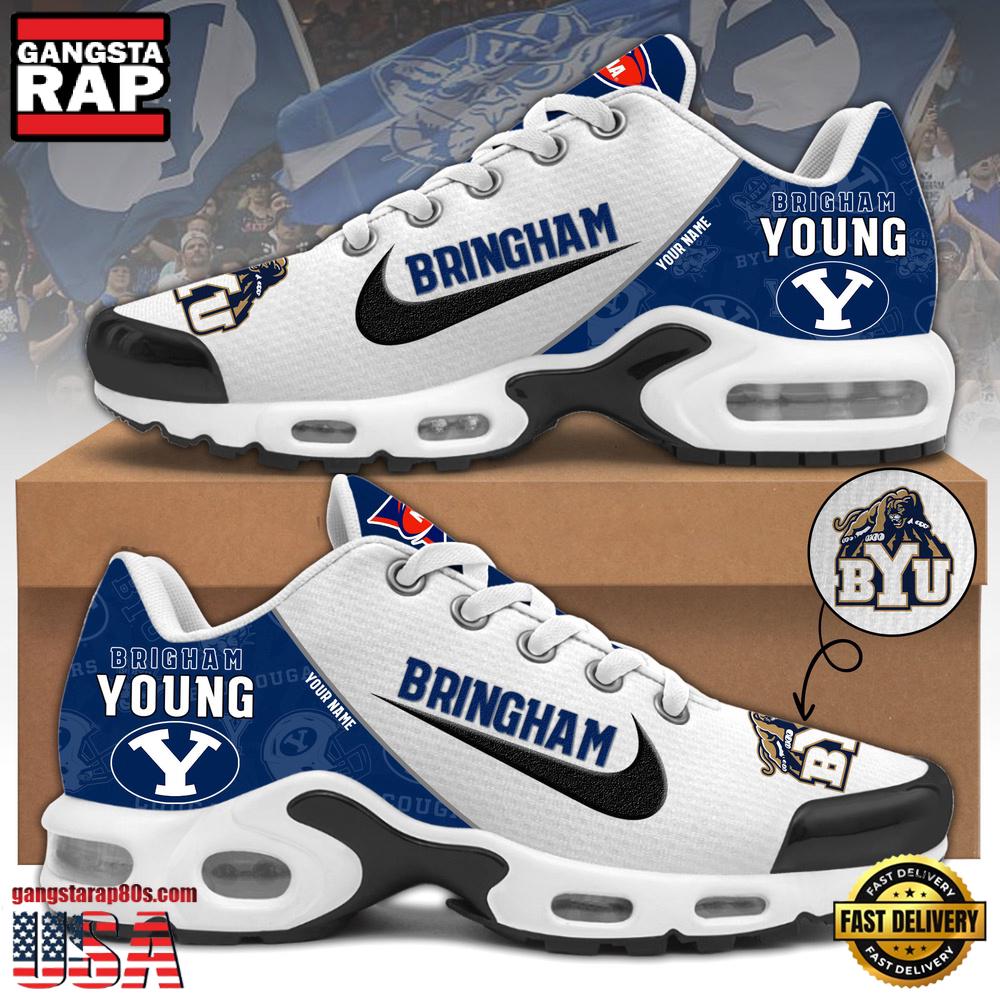 Brigham Young Football Mascot Symbol Custom Air Max Plus Shoes