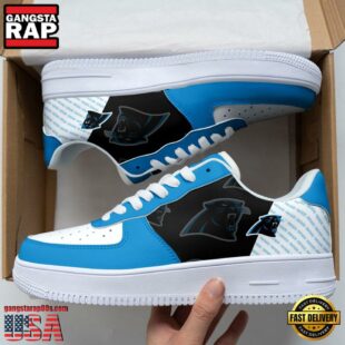 Carolina Panthers Basic Pattern Football NFL Team Air Force 1 Shoes