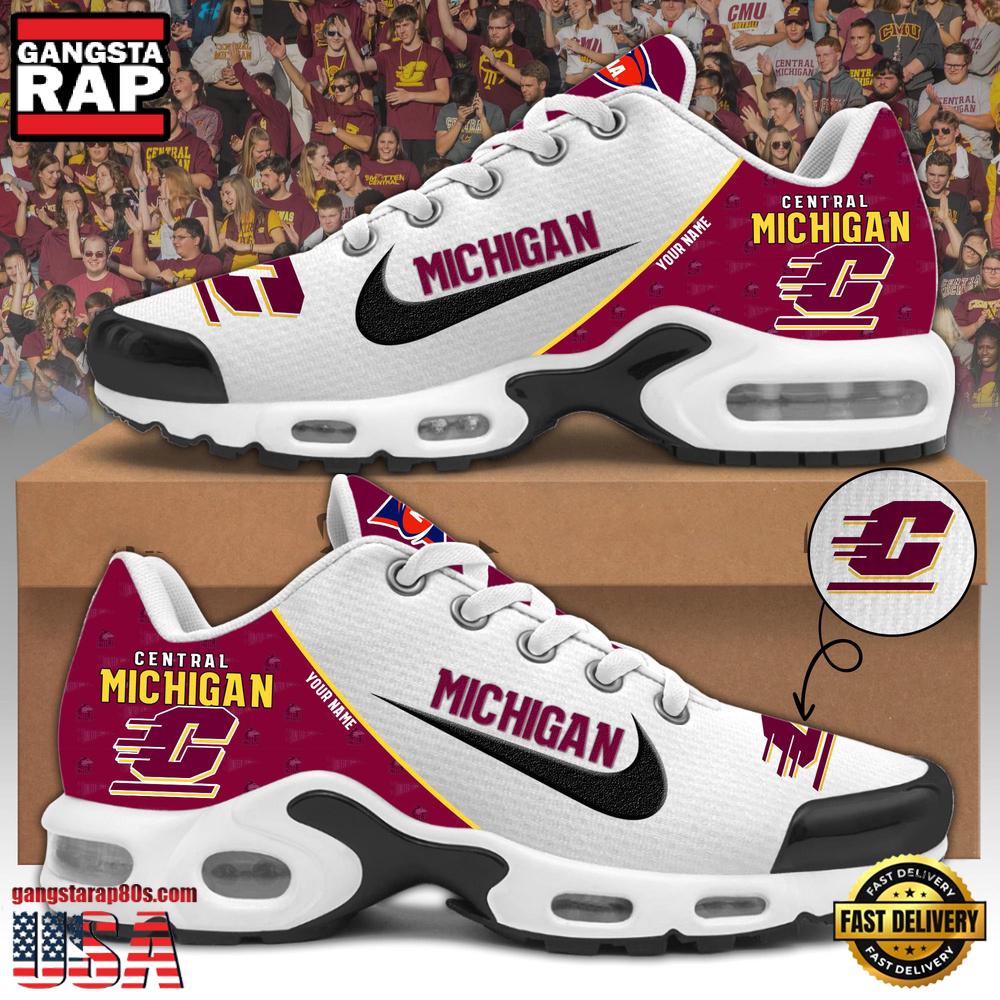 Central Michigan Football Mascot Symbol Custom Air Max Plus Shoes
