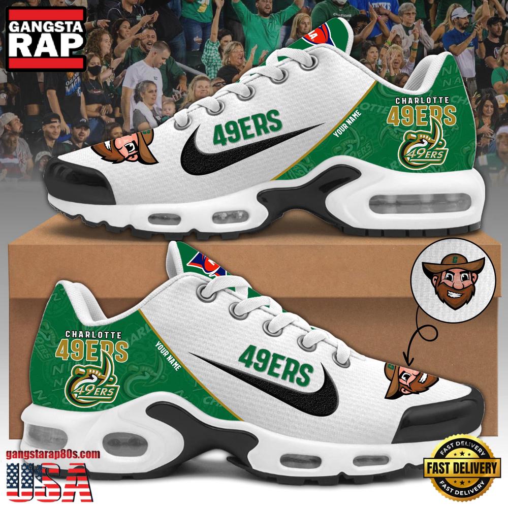 Charlotte 49Ers Football Mascot Symbol Custom Air Max Plus Shoes