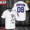 Chicago Cubs MLB Simpson Baseball Jersey