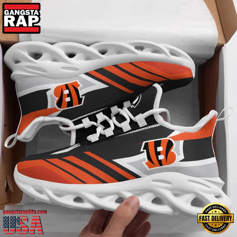 NFL Cincinnati Bengals Logo Pattern Max Soul ShoesRunning Sneakers NFL Cincinnati Bengals Logo Pattern Max Soul ShoesRunning Sneakers