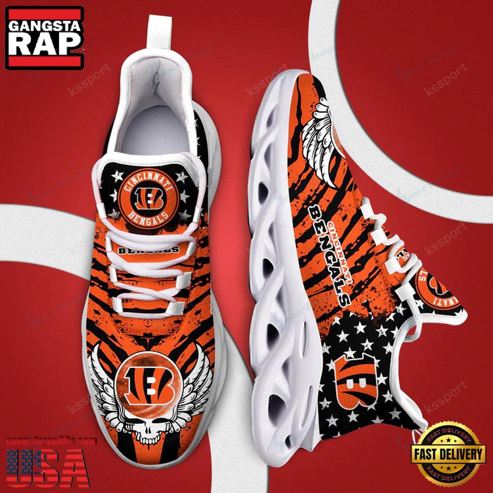 Cincinnati Bengals NFL Team Max Soul Shoes Mean Gift For Fans