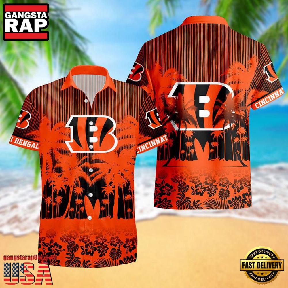 NFL Cincinnati Bengals New Design Aloha Hawaii Shirt NFL Cincinnati Bengals New Design Aloha Hawaii Shirt