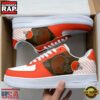 NFL Cleveland Browns Basic Pattern Football New Design Air Force 1 Running Sneakers Shoes 3 Cleveland Browns Basic Pattern Football NFL Team Air Force 1 Shoes