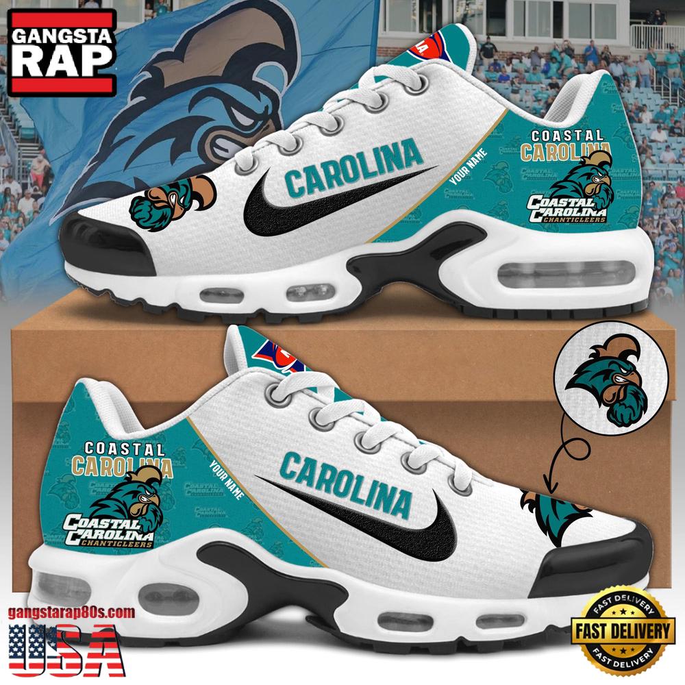 Coastal Carolina Chanticleers Football Mascot Symbol Custom Air Max Plus Shoes