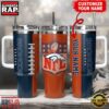 NFL Custom Name Denver Broncos Football Logo Tumbler 40oz With Handle , NFL Fans Gifts 2 Custom Name Denver Broncos NFL Football Logo Tumbler 40oz With Handle