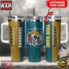 NFL Custom Name Jacksonville Jaguars Football Logo Tumbler 40oz With Handle , NFL Fans Gifts 2 Custom Name Jacksonville Jaguars NFL Football Logo Tumbler 40oz With Handle