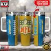 Custom Name Los Angeles Chargers NFL Football Logo Tumbler 40oz With Handle