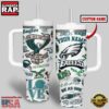 Custom Name Philadelphia Eagles NFL Tumbler 40oz With Handle For Fans