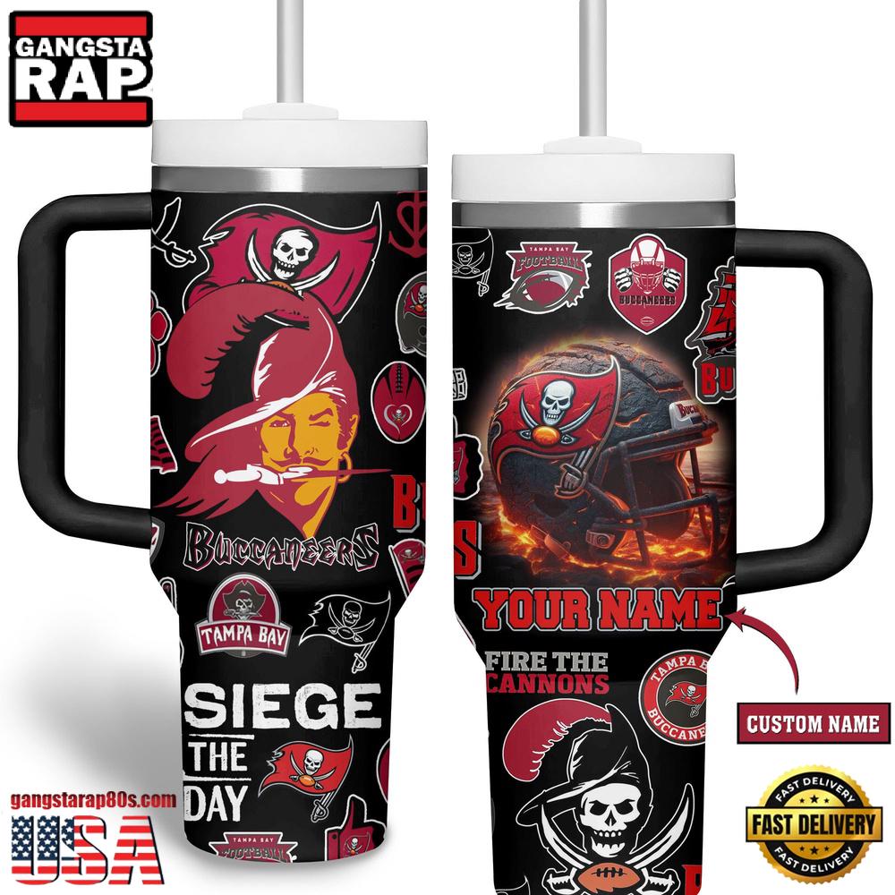NFL Custom Name Tampa Bay Buccaneers Tumbler 40oz With Handle , NFL Fans Gifts NFL Custom Name Tampa Bay Buccaneers Tumbler 40oz With Handle , NFL Fans Gifts