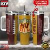 NFL Custom Name Washington Commanders Football Logo Tumbler 40oz With Handle , NFL Fans Gifts 2 Custom Name Washington Commanders NFL Football Logo Tumbler 40oz With Handle