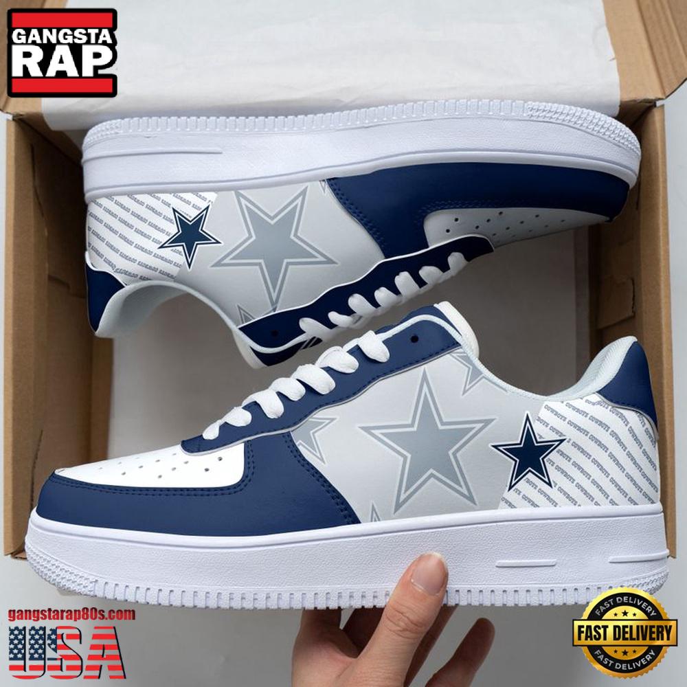 Dallas Cowboys Basic Pattern Football NFL Team Air Force 1 Shoes