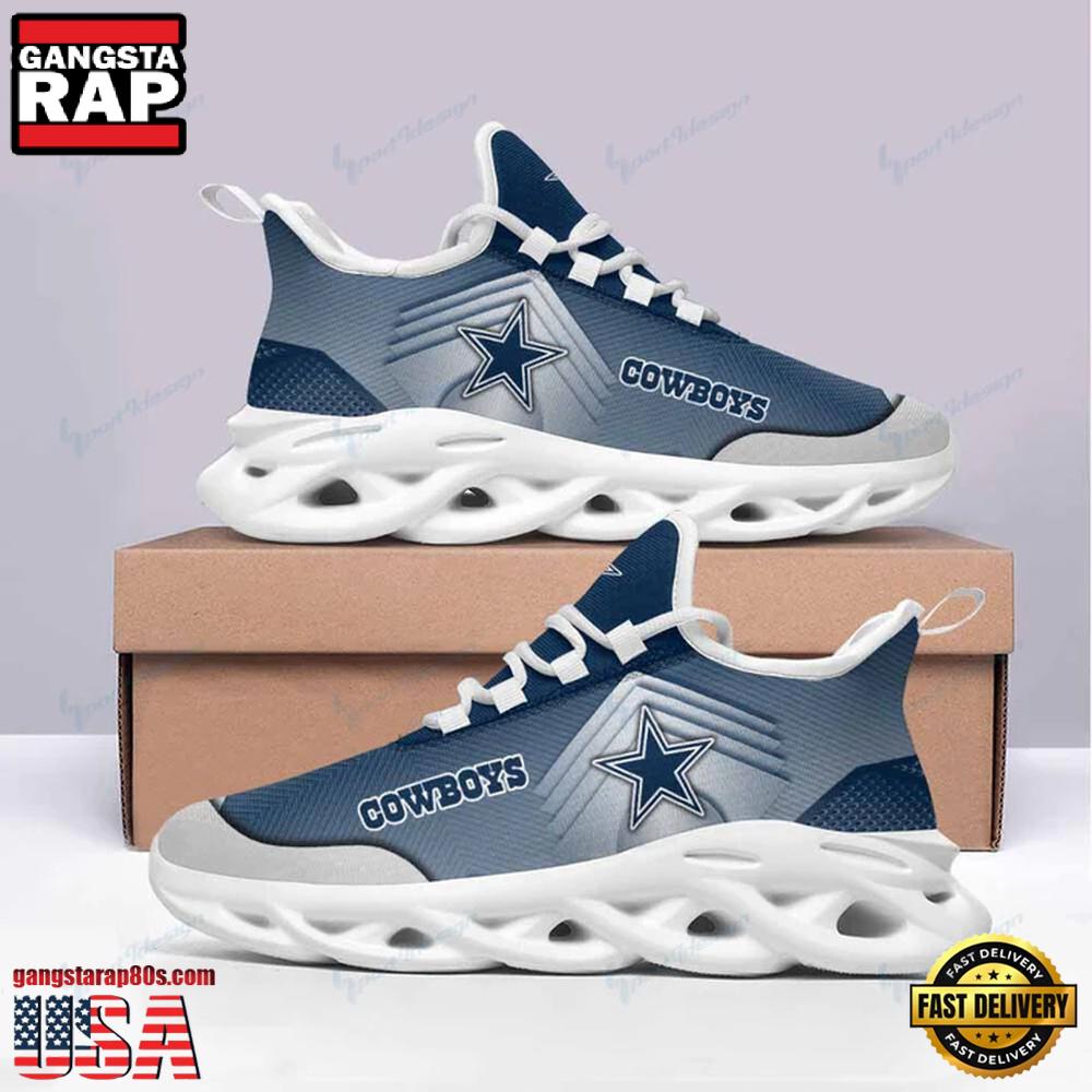 Dallas Cowboys NFL Football Team Max Soul Shoes Mean Gift For Fans