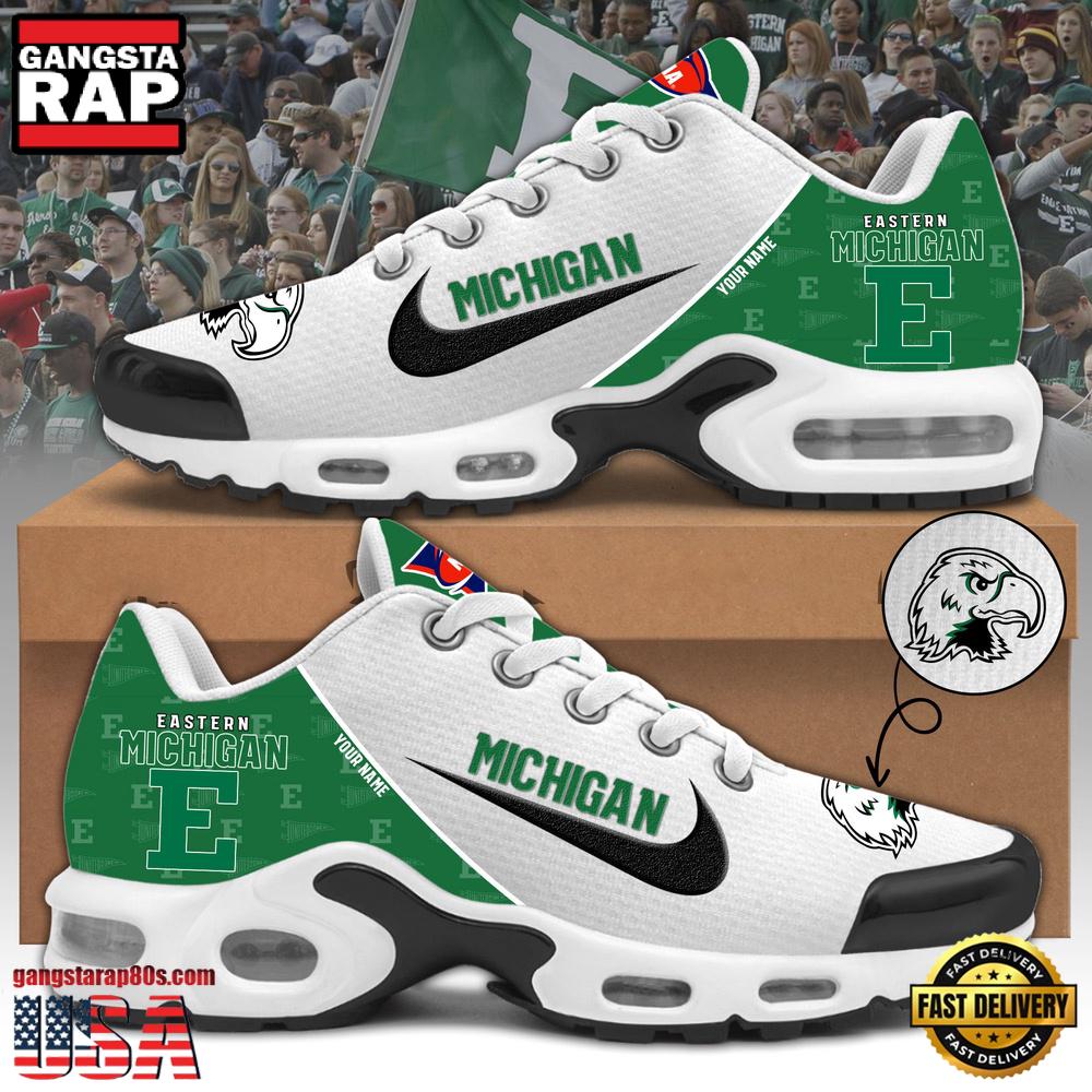Eastern Michigan Football Mascot Symbol Custom Air Max Plus Shoes