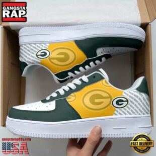 Green Bay Packers Basic Pattern Football NFL Team Air Force 1 Shoes