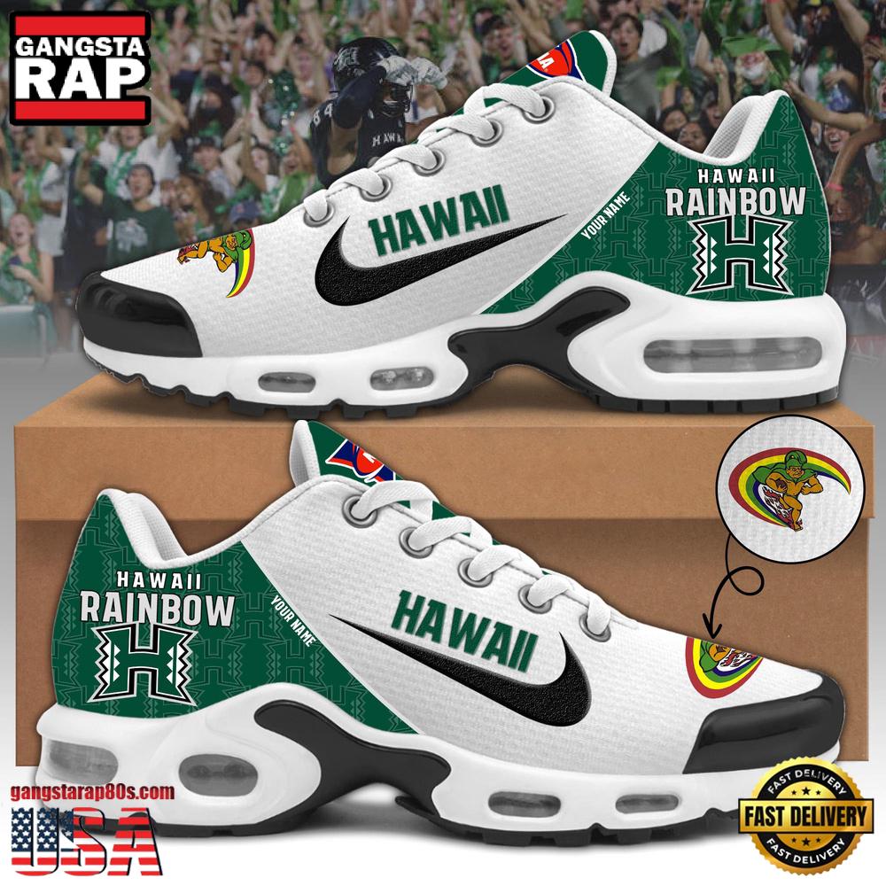 Hawaii Rainbow Warriors Football Mascot Symbol Custom Air Max Plus Shoes