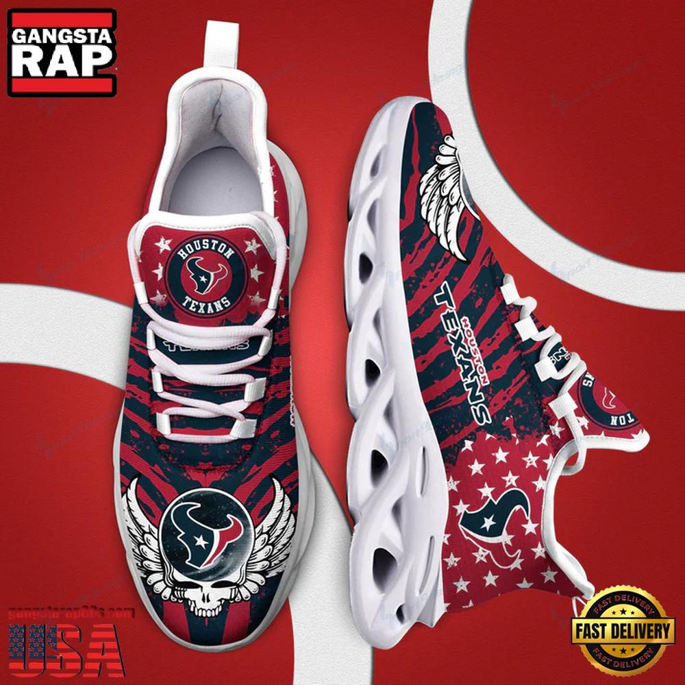 Houston Texans NFL Team Sport Max Soul Shoes Mean Gift For Fans