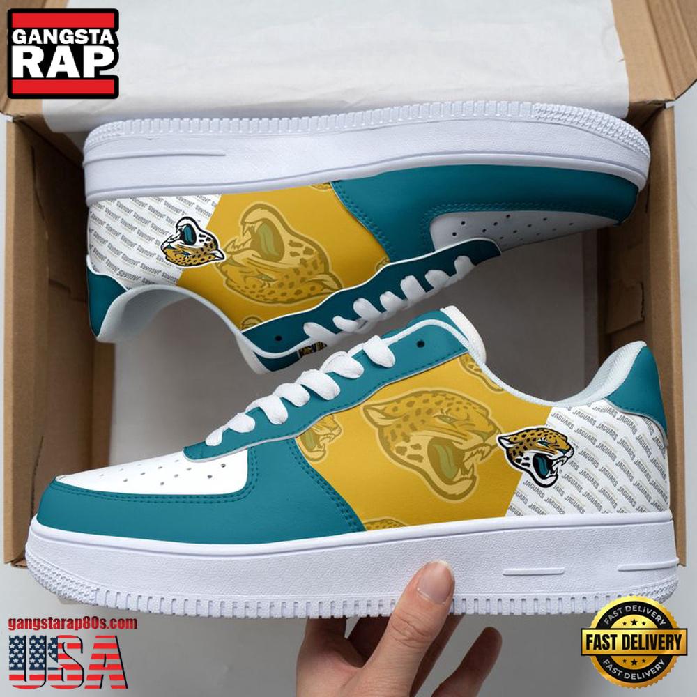 Jacksonville Jaguars Basic Pattern Football NFL Team Air Force 1 Shoes