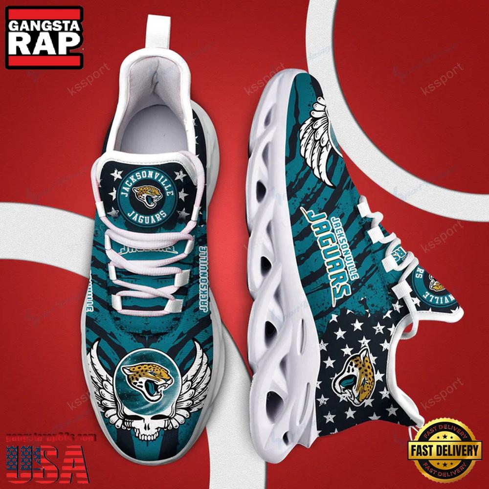 NFL Jacksonville Jaguars Max Soul Shoes Running Sneakers New Designer NFL Jacksonville Jaguars Max Soul Shoes Running Sneakers New Designer