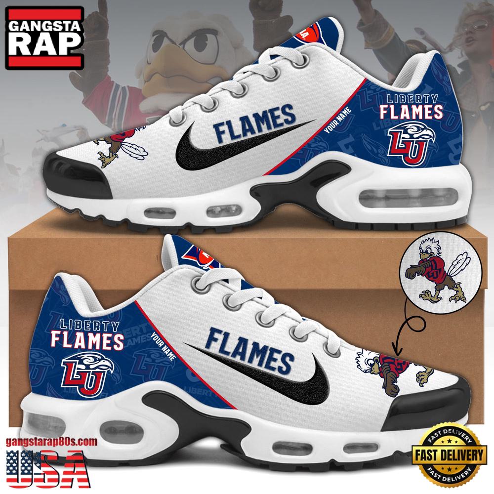 Liberty Flames Football Mascot Symbol Custom Air Max Plus Shoes