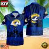 NFL Los Angeles Rams New Design Aloha Hawaii Shirt 3 Los Angeles Rams Palm Tree Garden Pattern Hawaii Shirt
