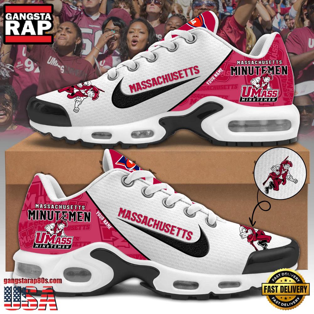 Massachusetts Minutemen Football Mascot Symbol Custom Air Max Plus Shoes