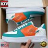 NFL Miami Dolphins Basic Pattern Football New Design Air Force 1 Running Sneakers Shoes 5 Miami Dolphins Basic Pattern Football NFL Team Air Force 1 Shoes