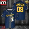 Milwaukee Brewers MLB Simpson Baseball Jersey