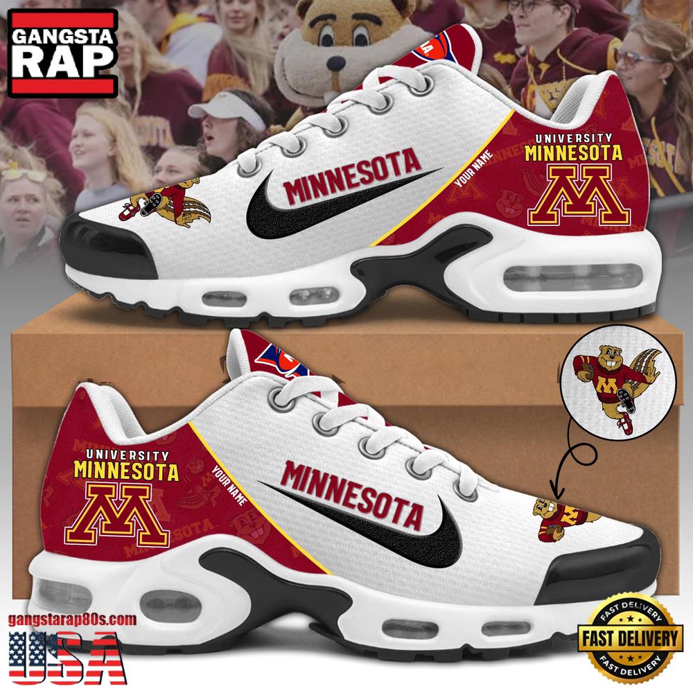 Minnesota Golden Gophers Football Mascot Symbol Custom Air Max Plus Shoes