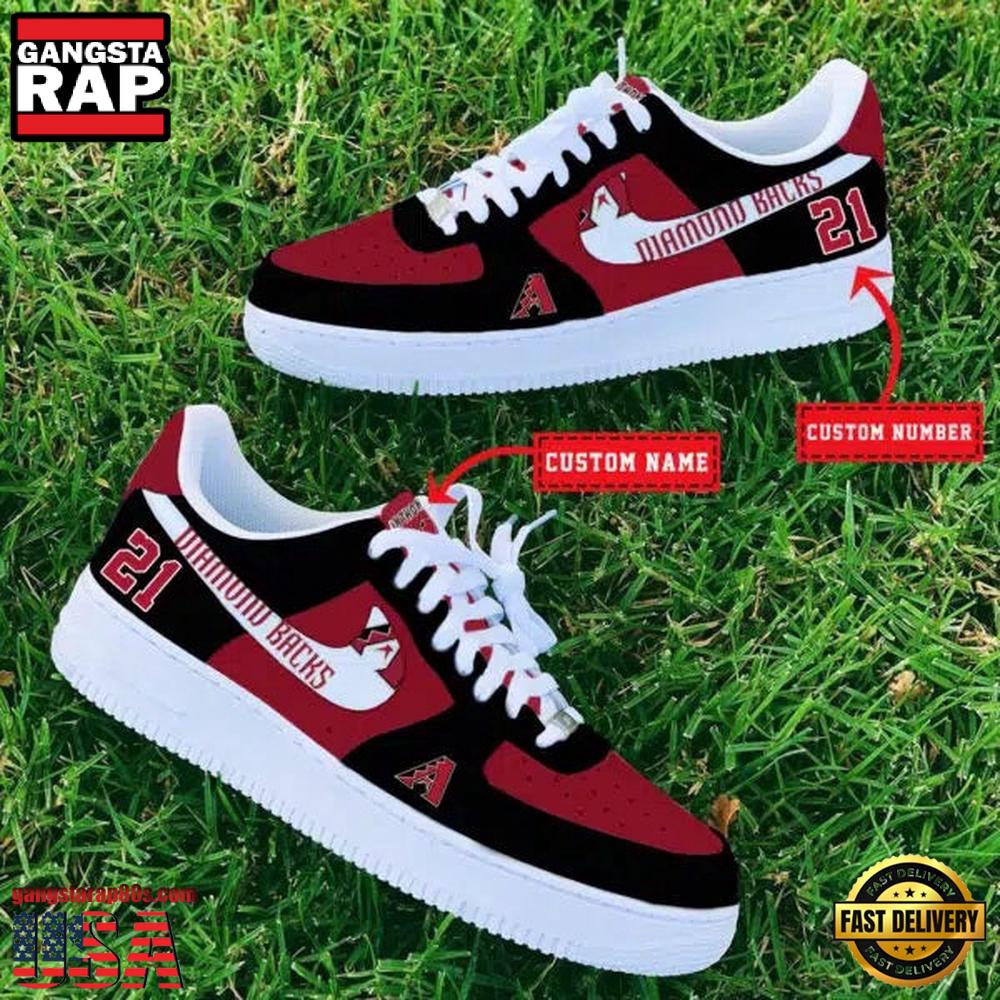 MLB Arizona Diamondbacks Baseball Team Design Air Force 1 Shoes Sneaker