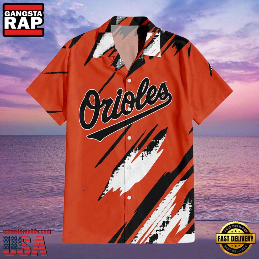 MLB Baseball Baltimore Orioles Aloha Hawaiian Shirt