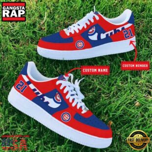 MLB Chicago Cubs Baseball Team Design Air Force 1 Shoes Sneaker
