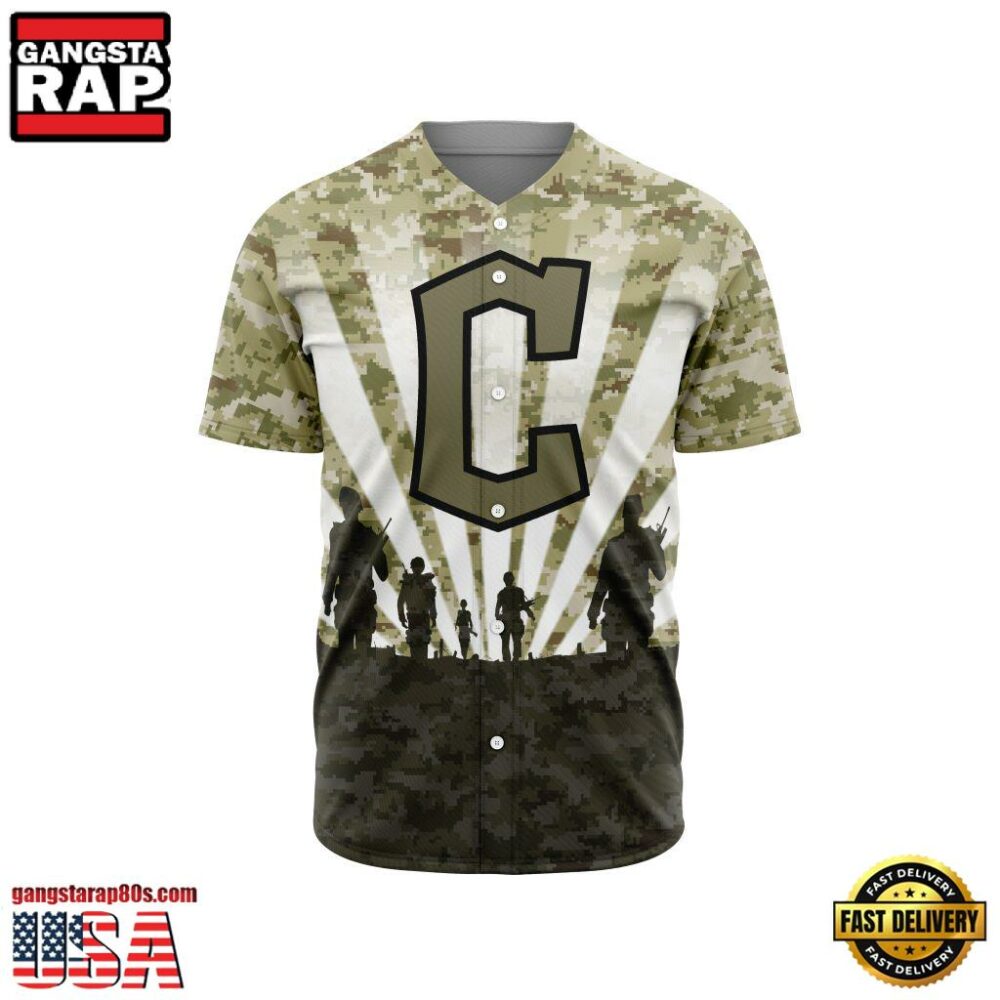 MLB Cleveland Guardians Special Honor Veterans Design Baseball Jersey