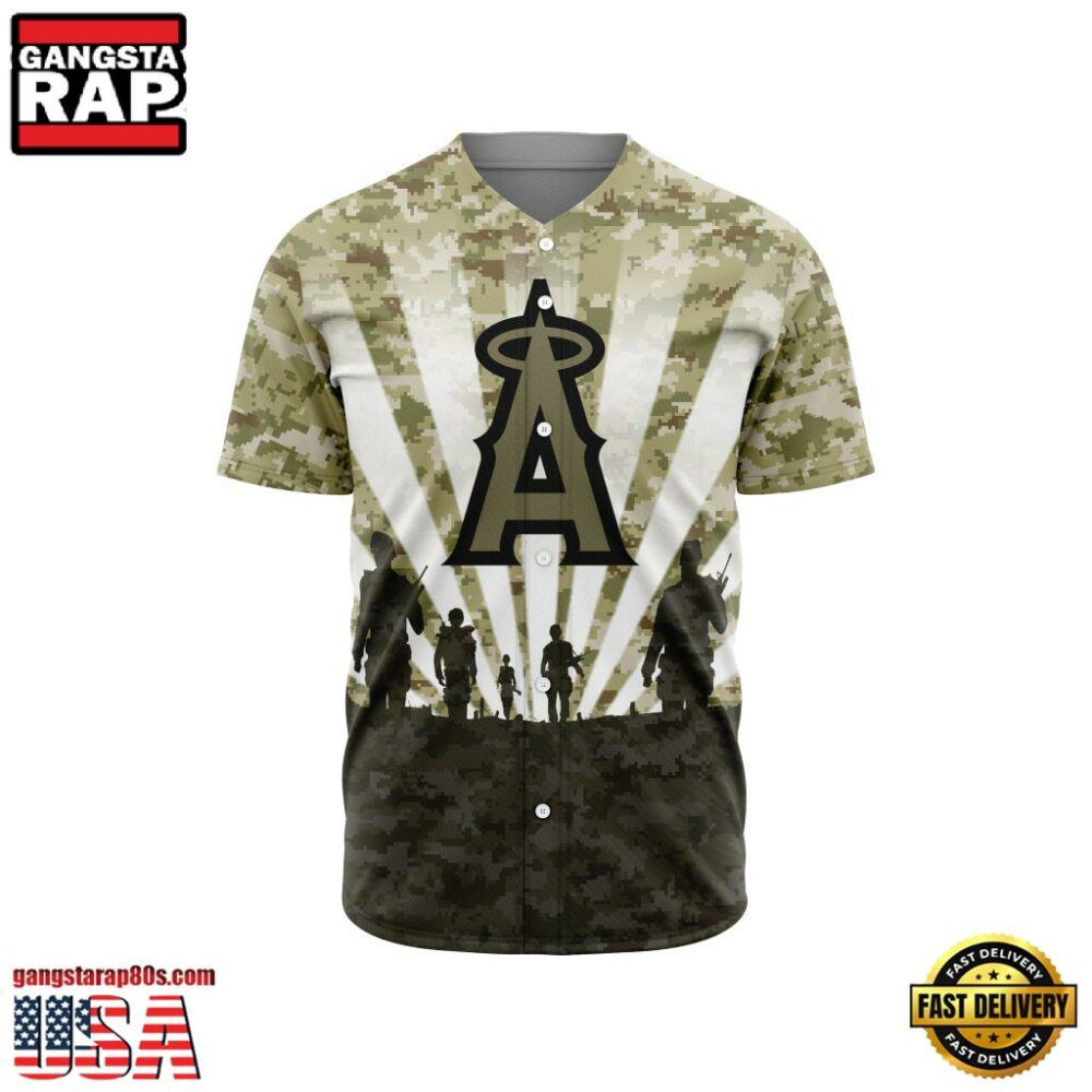 MLB Los Angeles Angels Veterans New Design Baseball Jersey MLB Los Angeles Angels Veterans New Design Baseball Jersey